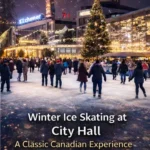 Winter Ice Skating at City Hall: A Classic Canadian Experience.